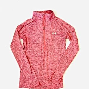 UNDER ARMOUR WOMENS UA TECH TWIST 1/2 ZIP LONG SLE